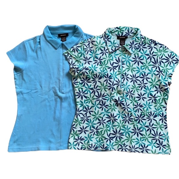 Express Tops - Y2K Express Zip Polos